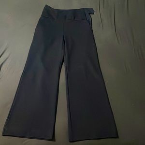 Navy Coco High Rise Wide Leg Side Zip Trouser size 6